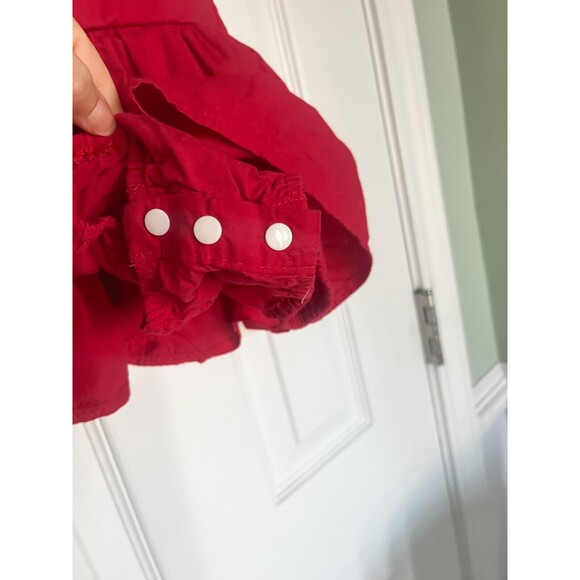 Baby Girl Red Romper with Bow and Lace details 12-18 Months - Picture 8 of 8